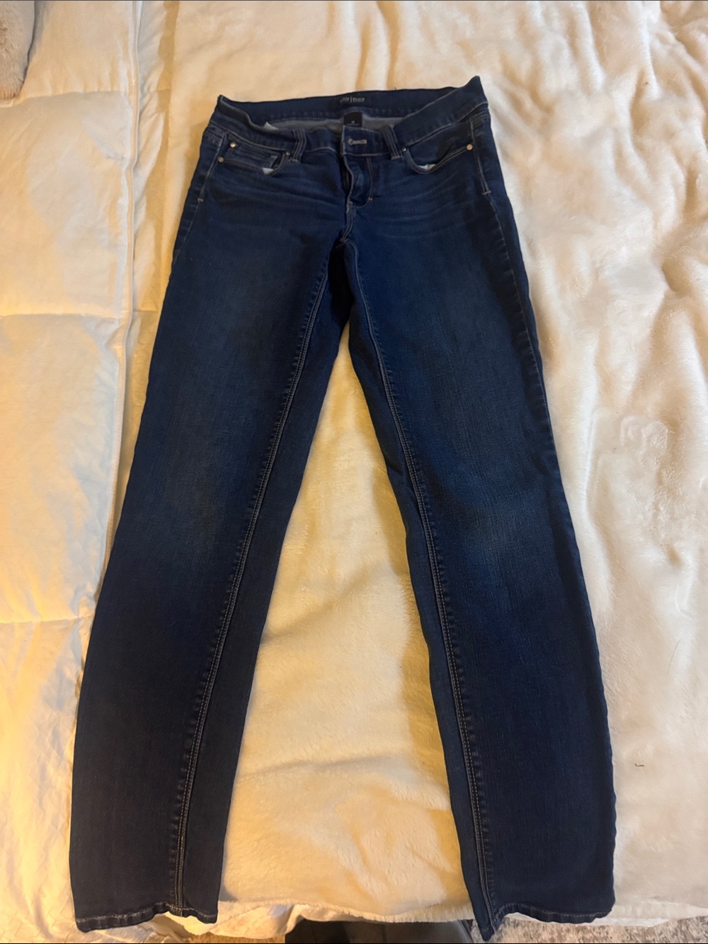 White House Black Market Dark Blue Straight Leg Jeans
